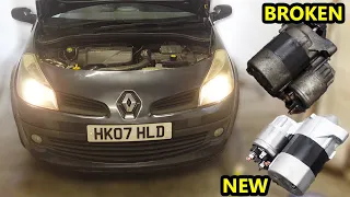 Renault Clio Starter Motor Replacement