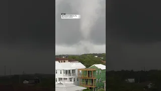'They better take cover:' Giant waterspout comes ashore in Florida | AccuWeather