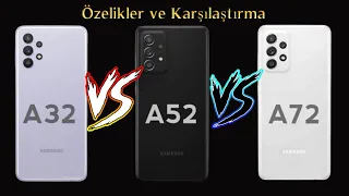 Samsung A72 vs Samsung A52 vs Samsung A32