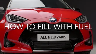 All New Toyota Yaris: How to fill with fuel