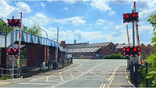 Rare, Double Lights at Spondon Level Crossing, Derbyshire