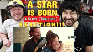 A Star Is Born - 4 Clips/ Teaser TRAILERS - REACTION & REVIEW!!!