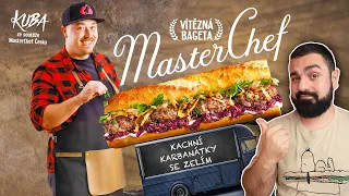 Skandální VÍTĚZNÁ MASTERCHEF Bageta od Kuby z Bageterie Boulevard!