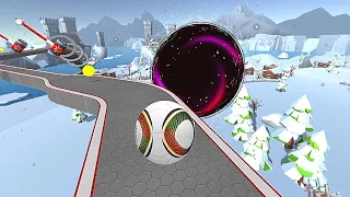 Rolling Balls Sky Escape 🌈 Landscape Gameplay Android iOS 💥 Nafxitrix Gaming Game 4