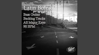 Latin Bolero Bass Guitar Backing Track in A Major, 90 BPM, Vol. 1
