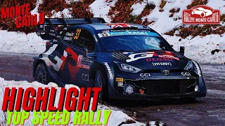 The Best Moments | WRC Rally Monte Carlo 2024 | Highlight Top Speed Rally FlatOut | WRC 2024