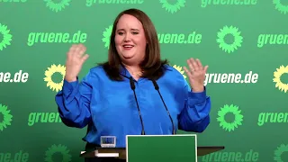 Pressekonferenz mit Ricarda Lang am 08.04.2024