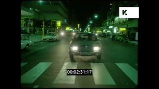1980s, 1990s Johanesburg, Driving at Night, South Africa, HD