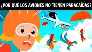 Por qué los aviones no tienen paracaídas