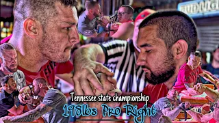 198lbs Pro Right - Tennessee State Armwrestling Championship 2022 (loaded with top 20 ranked) SHOCK