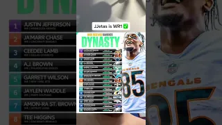 Dynasty WR Rankings 💪 #shorts