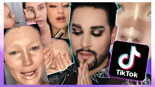 Reacting to THAT TikTok ! Pro MUA Reacts to TikTok hacks!