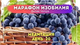 20 ДЕНЬ МАРАФОН ИЗОБИЛИЯ || 21 день медитаций || Дипак Чопра День 20