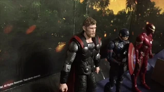 Endgame stop motion iron man Thor captain America vs thanos