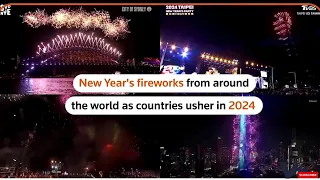 "Lights in the Sky: Global Firework Extravaganza for New Year's Celebration! 🎇