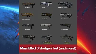 Mass Effect 3 Shotgun Test (and more!) - How each weapon works!