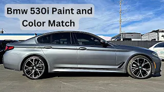 How to color match a difficult Color and Painting a New BMW 5 Series 530i Using PPG ehp waterborne