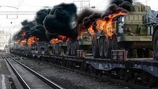 A Train Carrying Thousands of NATO Ammunition For Ukraine Is Destroyed By Russian Stealth Drones