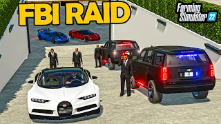 "UNDERGROUND BUNKER" STOLEN CARS - FBI RAID! ($5,000,000 BUGATTI) | FS22