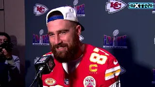 Travis Kelce REACTS to ‘Crazy’ Taylor Swift Super Bowl Engagement Bets (Exclusive)