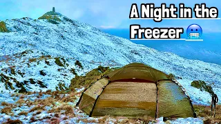 Braving the Cold: FREEZING Solo Winter Wild Camping in the Lake District Mountains