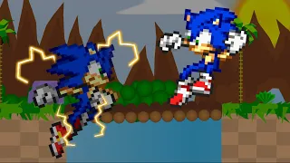 Sonic Vs Sonic | Stick Nodes Sprite Animation