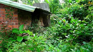 AMAZING TRANSFORMATION | HELPING an 90year old poor Woman CLEAN and MOW the OVERGROWN GRASS