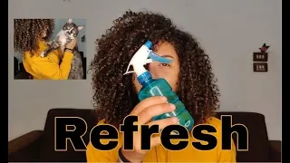 ازاي تعملي ريفرش للشعر الكيرلي في اليوم ال 2, 3 ,4 ,5 !! How to refresh your curls all week long