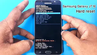 Samsung J7 (2016) Hard Reset ||