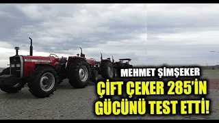 MEHMET ŞİMŞEKER 285 SERİSİNİ GEMİYE YÜKLEMEDEN ÖNCE KÜÇÜK BİR DENEY YAPTI (YERLİ ÜRETİM ÇİFT ÇEKER )