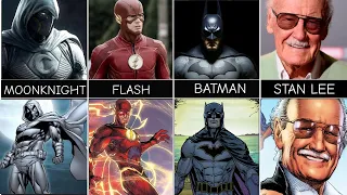 Comparison: DC and Marvel super heroes VS MCU and DCEU