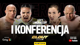 CLOUT MMA 4: I KONFERENCJA | LEXY vs LINKIMASTER, NAJMAN vs MURAN