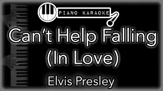 Can't Help Falling (In Love) -  Elvis Presley - Piano Karaoke Instrumental