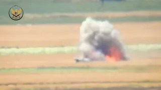 FSA rebels blowing up regime BMP with ATGM in Northwestern Hama