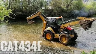 CAT 434E/ SAKARI NEHRİNDE KEPÇE YIKADIK