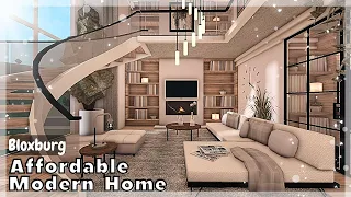 BLOXBURG: Affordable Modern Home Speedbuild (interior + full tour) Roblox House Build