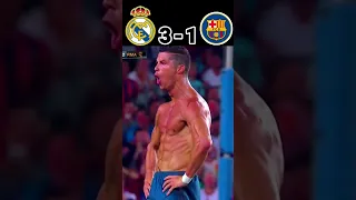 Real Madrid vs Barcelona Spanish Super Cup 2017 Leg 1. #shorts  #ronaldo #messi #suarez #garethbale