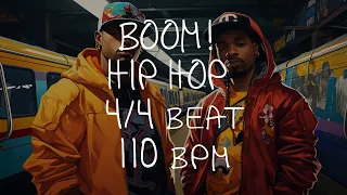 4/4 Drum Beat - 110 BPM - HIP HOP BOOM!