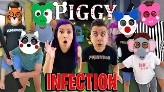 Roblox PIGGY INFECTION Mode IN REAL LIFE (Everyone Is Infected) with The NOOB Family