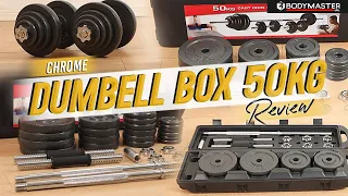 Dumbell Set 50KG With Box Case - Easy to carry everywhere