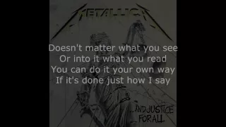 Metallica - Eye Of The Beholder Lyrics (HD)