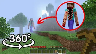 360° POV: Scary Herobrine in Minecraft