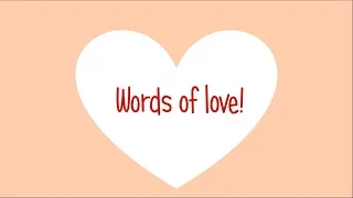 Words of love! Признайтесь в любви на английском!