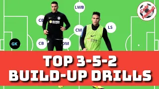 3-5-2 build-up training!  3 top tactical drills!