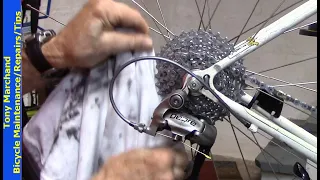 Quick 2 min Bike Drivetrain Cleaning & Lubrication: chain, cassette cogs, & more cycling