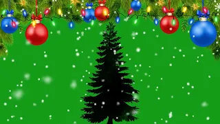 Christmas tree with decoration | Green Screen Library