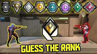 GUESS THE RANK CHALLENGE - VALORANT