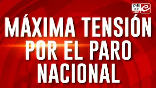 Máxima tensión por el paro nacional: ¿El jueves se paraliza el país?