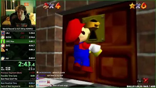 Super Mario 64 0 star speedrun 6:33