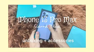 iPhone 13 Pro Max Unboxing, Sierra Blue 512gb + Accessories + Set Up